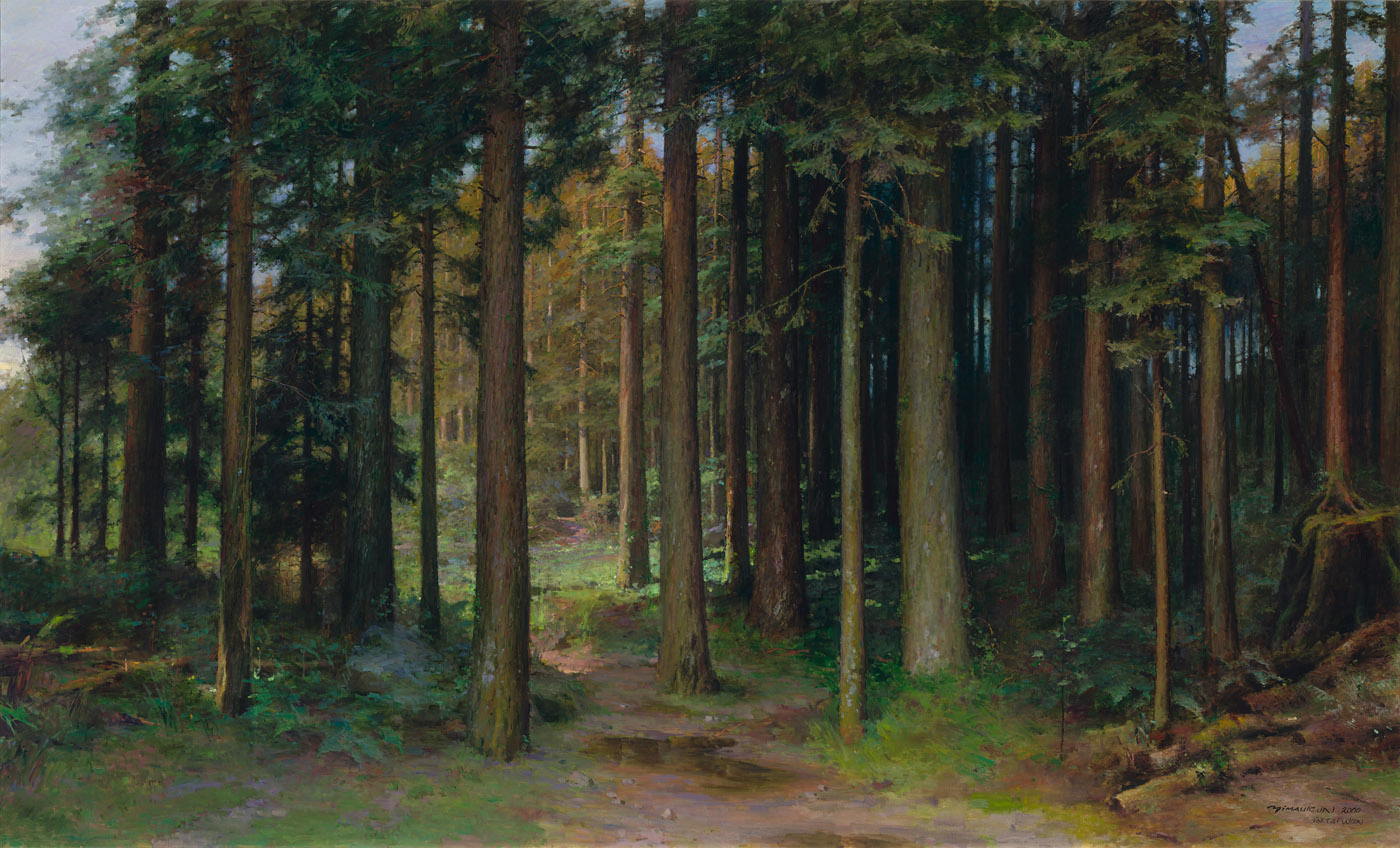 阿里山森林 油畫 152×250cm 2000