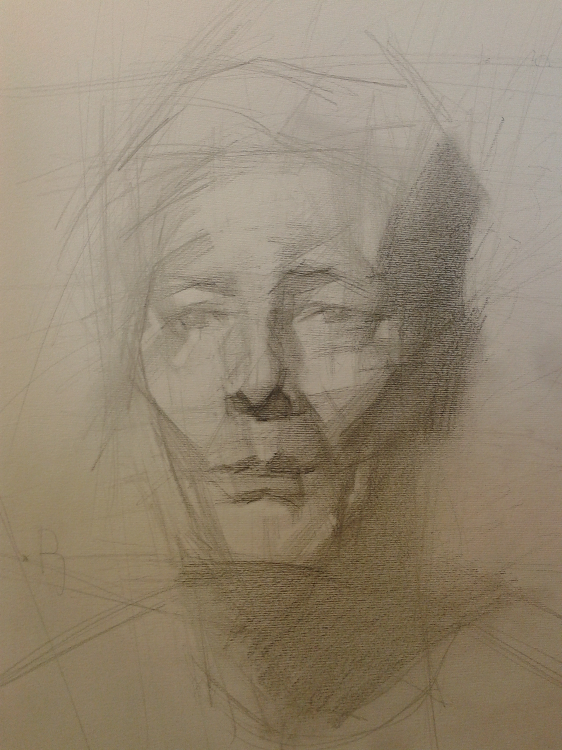 Step 2: Deepening the dark areas