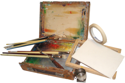 plein air painting paint box open | Yim Maukun